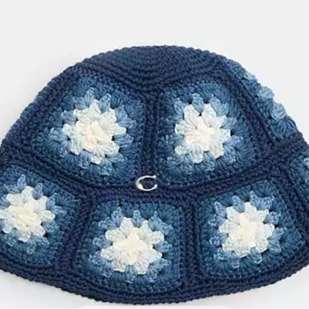Coach Tie Dye Crochet Bucket Hat